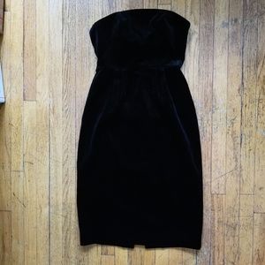 J.CREW Strapless, Velvet Dress